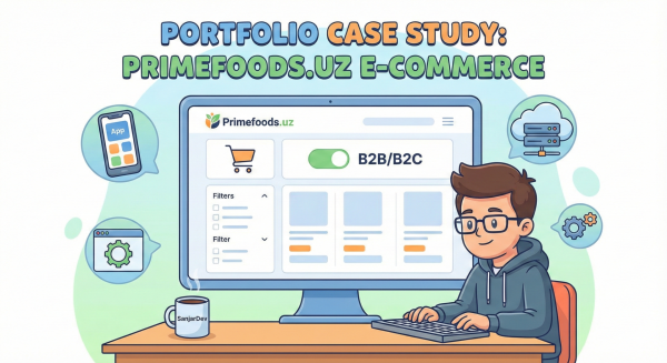 Primefoods.uz – Biznes uchun zamonaviy va funksional internet do‘kon yaratish keysi